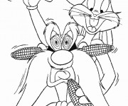 Coloriage Bugs Bunny boomerang dessin animé