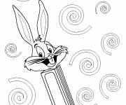 Coloriage Bugs Bunny en boîte