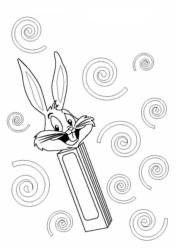 Coloriage et dessins gratuits Bugs Bunny en boîte à imprimer