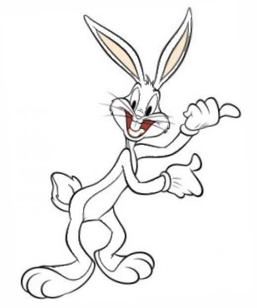 Coloriage et dessins gratuits Bugs Bunny en couleur à imprimer