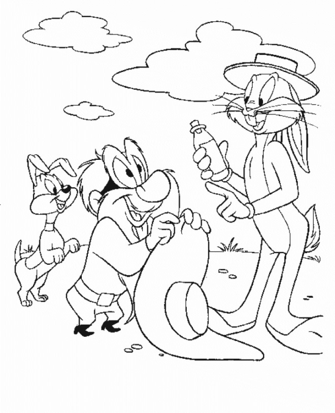 Coloriage et dessins gratuits Bugs Bunny en ligne gratuit à imprimer
