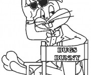 Coloriage Bugs Bunny Le star