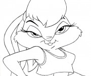 Coloriage Bugs Bunny Lola