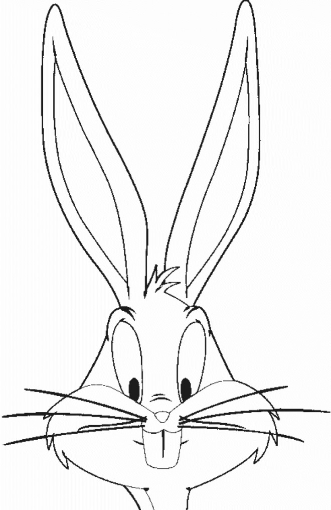 Bugs Bunny Head Drawing Shefalitayal