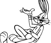 Coloriage et dessins gratuit Dessin Bugs Bunny à imprimer