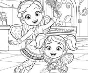 Coloriage Butterbean Et Cricket de Butter Beans Enchant&eacute;