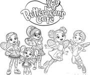 Coloriage et dessins gratuit Famille de princesses de Butter Beans Cafe Enchante à imprimer