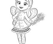 Coloriage F&eacute;e chef cuisine de Butter Beans Cafe Enchante