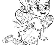 Coloriage et dessins gratuit Princesse Poppy Butter Beans cafe enchante à imprimer
