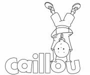 Coloriage Caillou dessin anim&eacute;