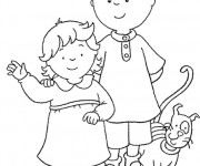 Coloriage Caillou en ligne