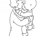 Coloriage Caillou en ligne &agrave; imprimer