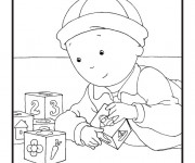 Coloriage Caillou en ligne gratuit