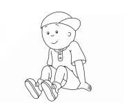 Coloriage caillou facile