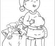 Coloriage Caillou gratuit