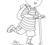 Coloriage Caillou pour enfants