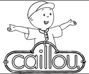 Coloriage Caillou rigolo