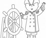 Coloriage Le Capitaine Caillou