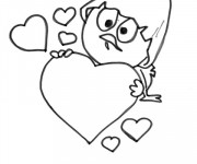 Coloriage Calimero Amoureux Dessin Anime Dessin Gratuit A Imprimer
