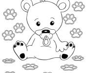 Coloriage B&eacute;b&eacute; Calinours en ligne