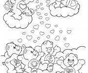 Coloriage et dessins gratuit Bisounours couleur à imprimer