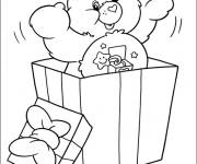 Coloriage Calinours comme cadeau d'anniversaire