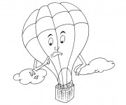 Coloriage Dessin Calinours dans le ciel