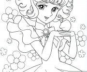 Coloriage Candy  simple gratuit