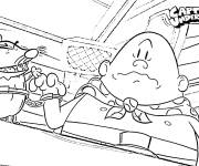 Coloriage Capitaine Bobette avec le rat