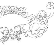 Coloriage Capitaine Slip, Harold et George Bande dessin&eacute;
