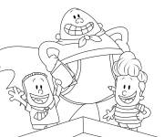 Coloriage Capitaine Slip rigolo