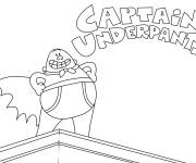 Coloriage Capitaine Slip sur le b&acirc;timent