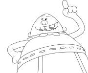 Coloriage Captain Underpants facile