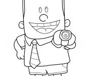 Coloriage George rigolo du film Capitaine Bobette