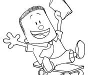 Coloriage George s'amuse bien