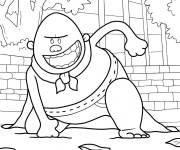 Coloriage Le superh&eacute;ros Capitaine Bobette