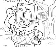 Coloriage Melvin Sneedly de capitaine Bobette