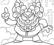 Coloriage Professeur Poopypants de Capitaine Bobette