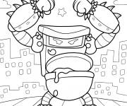 Coloriage Turbo Toilet 2000, le m&eacute;chant