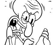 Coloriage et dessins gratuit Carlo Tentacule avec une coquille à imprimer