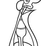 Coloriage et dessins gratuit Carlo Tentacule d&eacute;guis&eacute; pour le Halloween à imprimer
