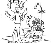 Coloriage Carlo Tentacule et Bob l'&eacute;ponge