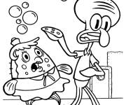 Coloriage Carlo Tentacule et Mme Puff