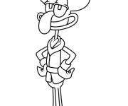 Coloriage Carlo Tentacule rigolo