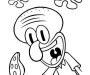 Coloriage Carlo Tentacule te salue