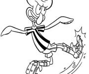 Coloriage et dessins gratuit Carlo Tentacule tire le ballon à imprimer