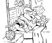 Coloriage Il est temps de se r&eacute;veiller, Carlo Tentacule