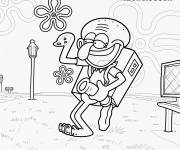 Coloriage Le joyeux Carlo Tentacule