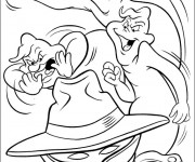 Coloriage Casper d&eacute;guis&eacute;