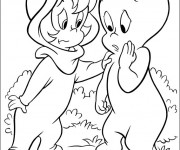 Coloriage Casper inquiet